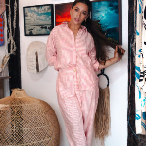 Camisa Listrada Vermelha